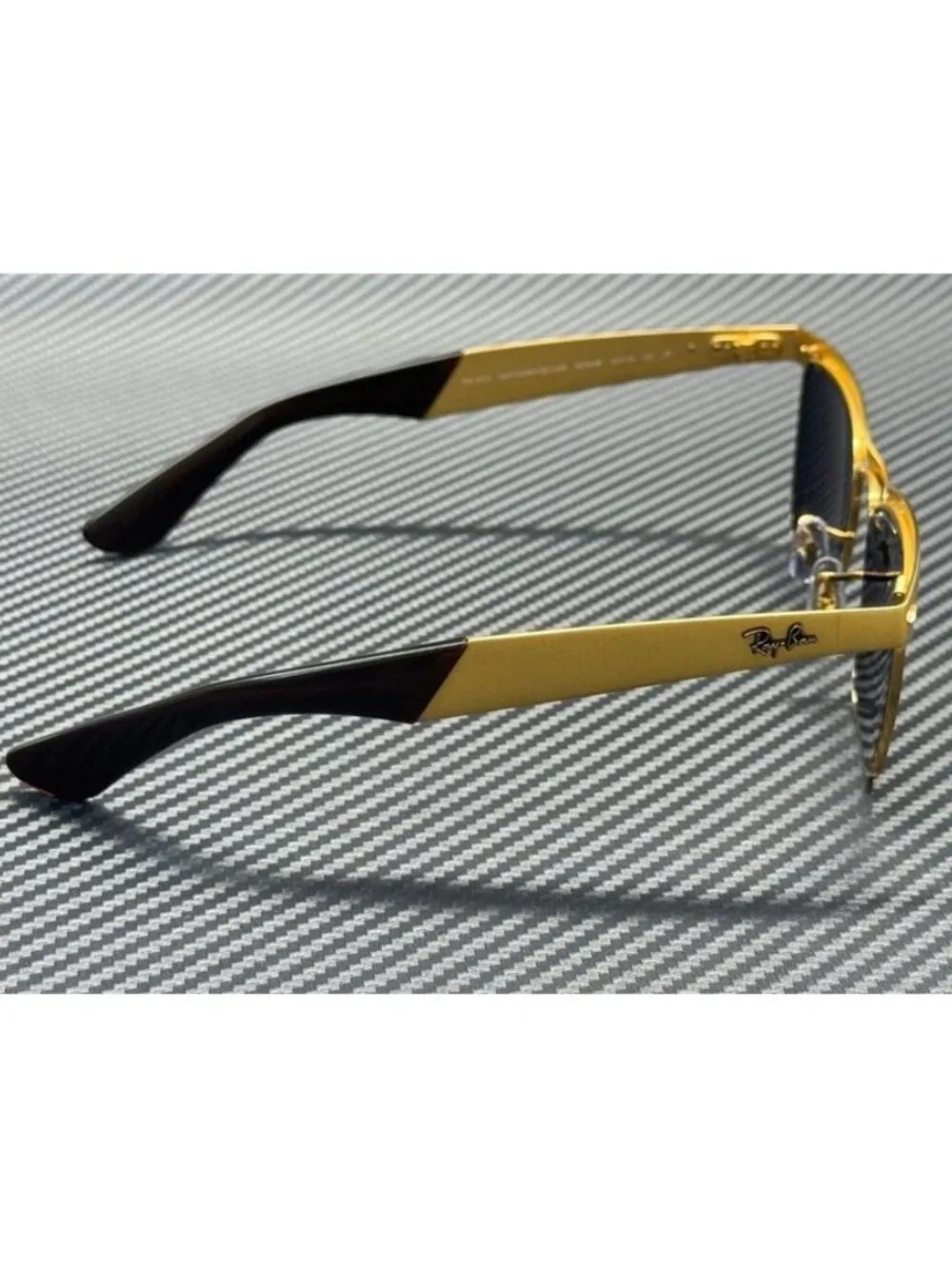 New Ray-Ban Men Gold Sunglasses 56-18-145